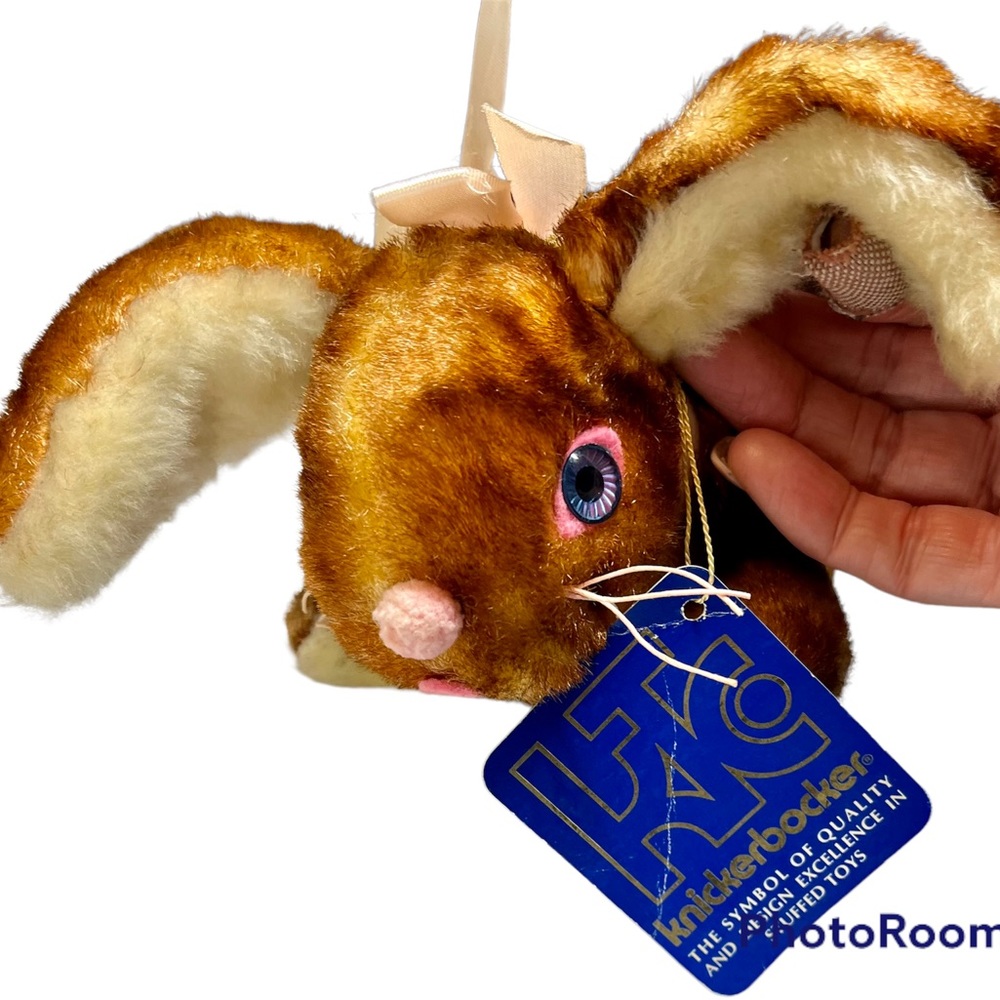 Knickerbocker Animals of Distinction Rabbit Stuffed Animal Rare HTF Collectabke